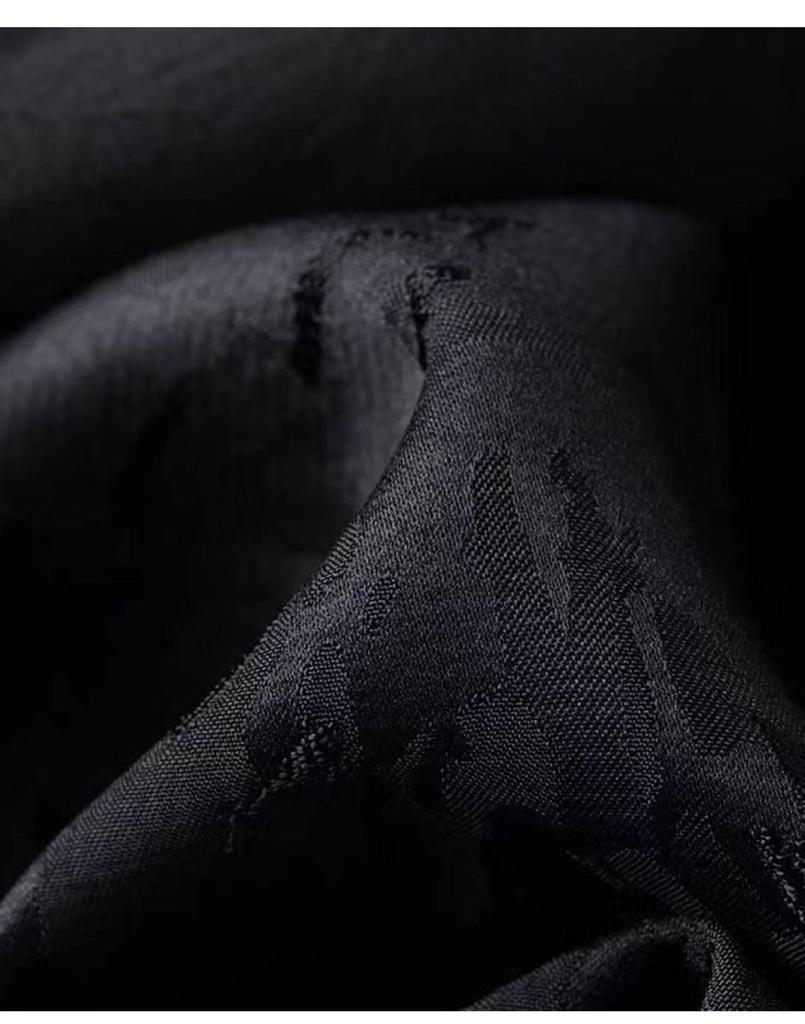 Women's Mid-Length Jacquard Silk Skirt - New Chinese Style for Autumn/Winter