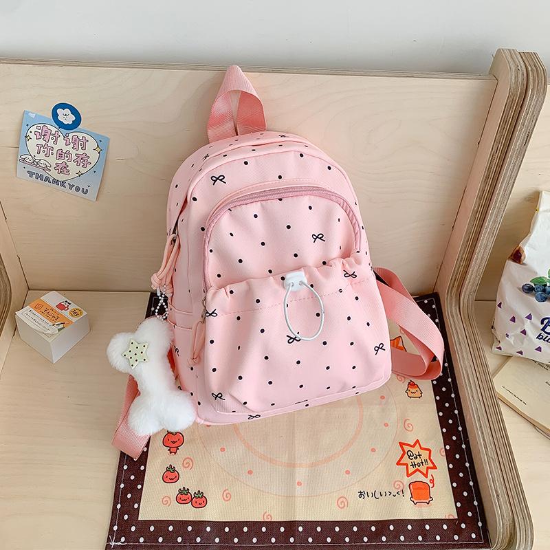 Schoolbag1011 spring new fashion schoolbag junior high school girl girl heart polka dot bow schoolgirl backpack