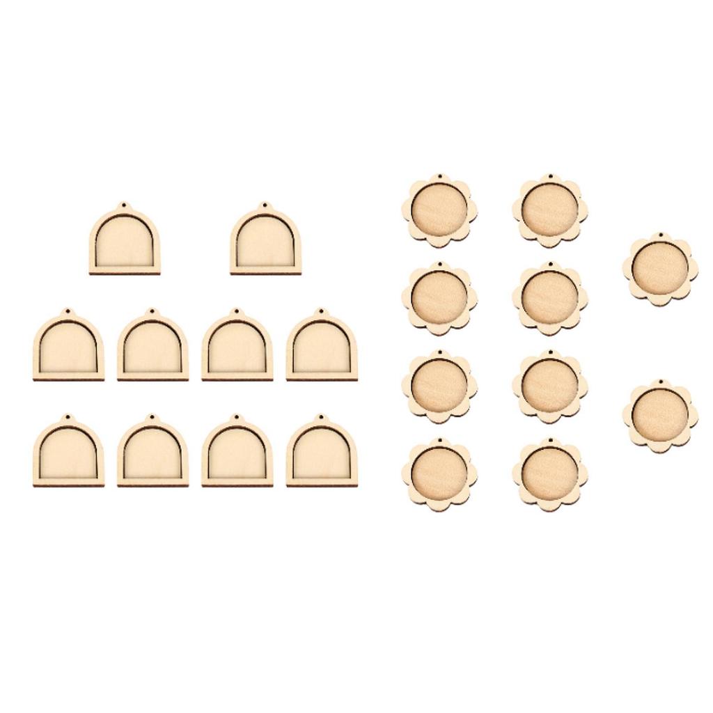 Wooden Mini Embroidery Hoop for DIY Pendant Arts Needlework Accessories Small Display Frame