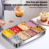 Rust-proof Seasoning Box 6/8 Grids Food Preparation Box Durable Dessert Ingredient Box