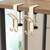 1/2Pcs Adjustable Desk Mount Hooks Backpack Hooks Strong Load-bearing Multipurpose Easy Installation Hanger Hooks