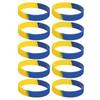 10Pcs Ukrainian Rubber Bracelets Ukraine Wristband for Sports Fan Supporter Men Women