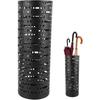 Umbrella Stand - AIMOONSA - Openwork Design - Metal - Black - 42 X Ø15 Cm