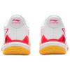 Li Ning Cloud Thunder NEW Synthetic Leather Breathable Rebound Low Top Badminton Shoes Unisex White Crystal Red AYZU017-7