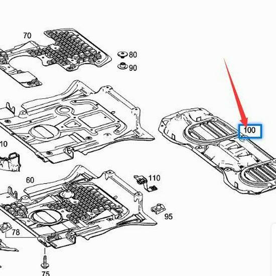 Protector cutie de viteze Mercedes-Benz ML/GLE W166