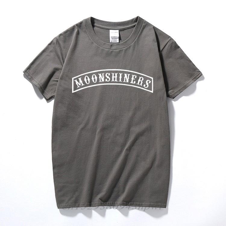 Moonshiners T Shirt Funny Tshirt Sutton Moonshine Hillbilly South Runs Popcorn Tops Cotton Short Sleeve Tshirt Camisetas Hombre