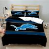 Detroit Team Spirit 3pcs Bedding Set,Including 1pc Duvet Cover And 2pcs Pillowcases Perfect Gift for Christmas,Ideal for Bedroom, Dormitory