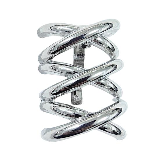 Metal Ponytail Cuff Decorative Ponytail Holder Hair Clip Women Girls Golden Silver-color Alloy Long Hair Cuffs Hair Accessories