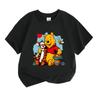 Kids Boys Girls 100% Cotton Crew Neck Short Sleeve T-Shirt, Cute Bear Tiger Hug Graphic Tee with Honey Bee Heart Print Casual Soft Summer Tops for Chi