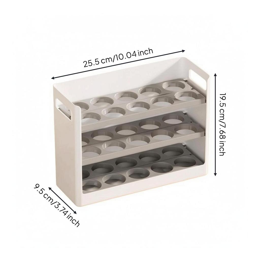 Door Egg Tray OpenTop Refrigerator Storage Box Holder Rack