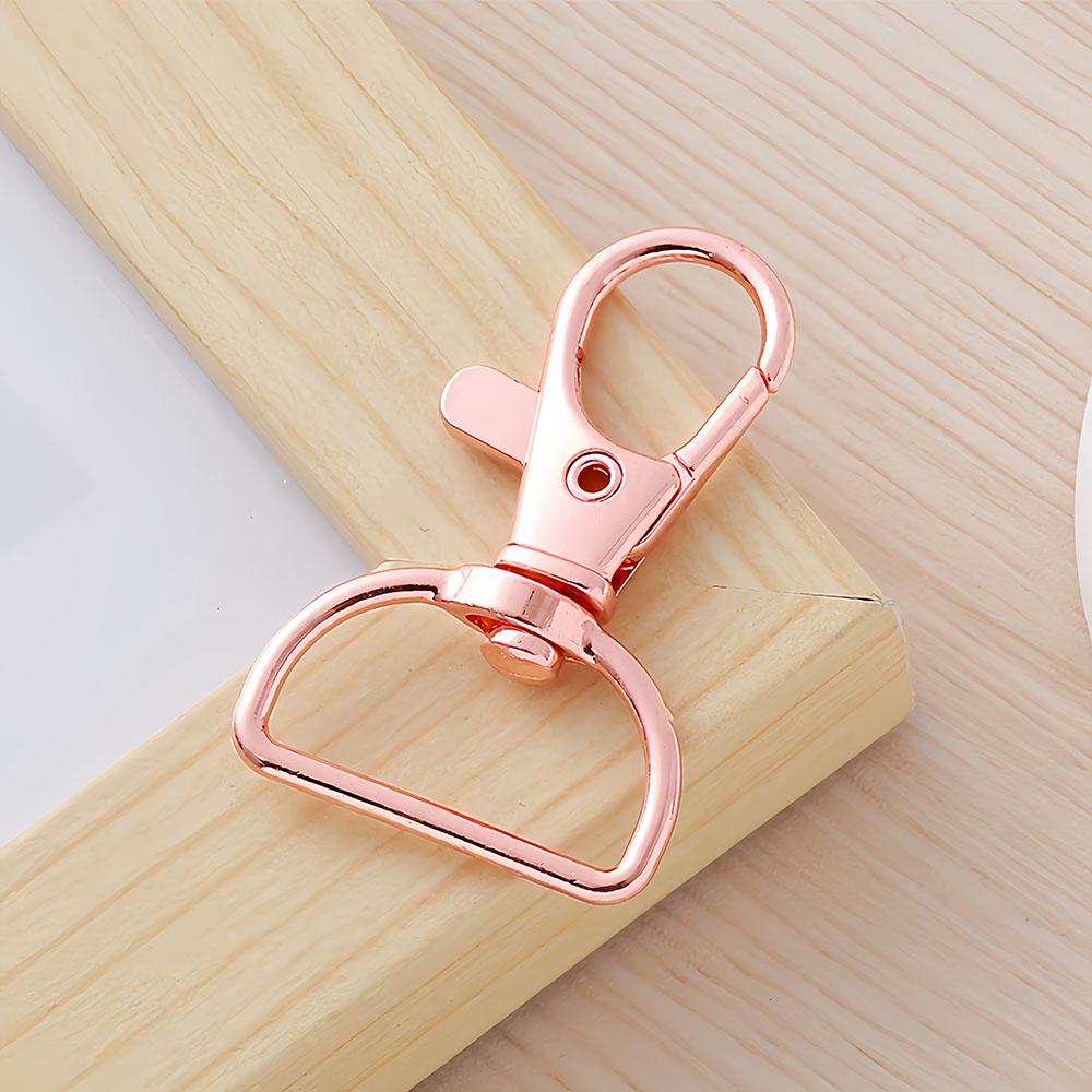 5/10PCS Swivel Hook Key Chain Clip Hook D-Ring Lanyard Lobster Claw Clasp for Lanyard Key Ring Making Wallet Hardware Crafts