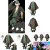 Urahara Kisuke Cosplay Costume Grey And Green Polyester Outfit For Anime Fans