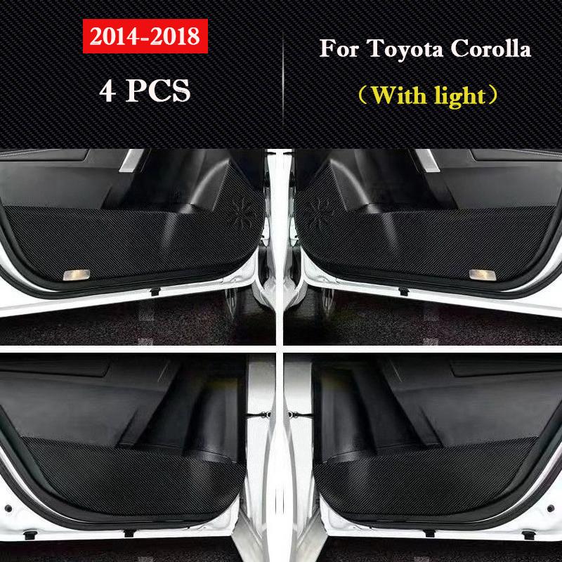 

For Toyota Corolla 2014-2026 Car Door Anti Kick Pad Glove Box Protection Stickers Interior Accessories Scratch Resistant Film