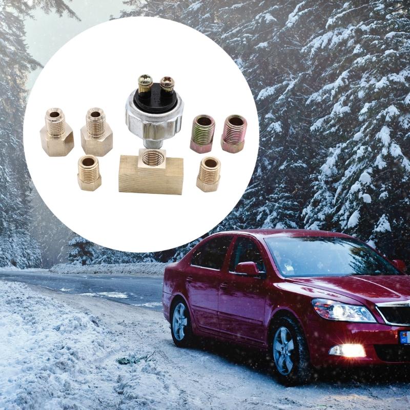 Hydraulic Brake Light Switch In Line Brake Light Switch Kit Fit 3/16 or 1/4 Inch Line Car Modification Accessories Parts