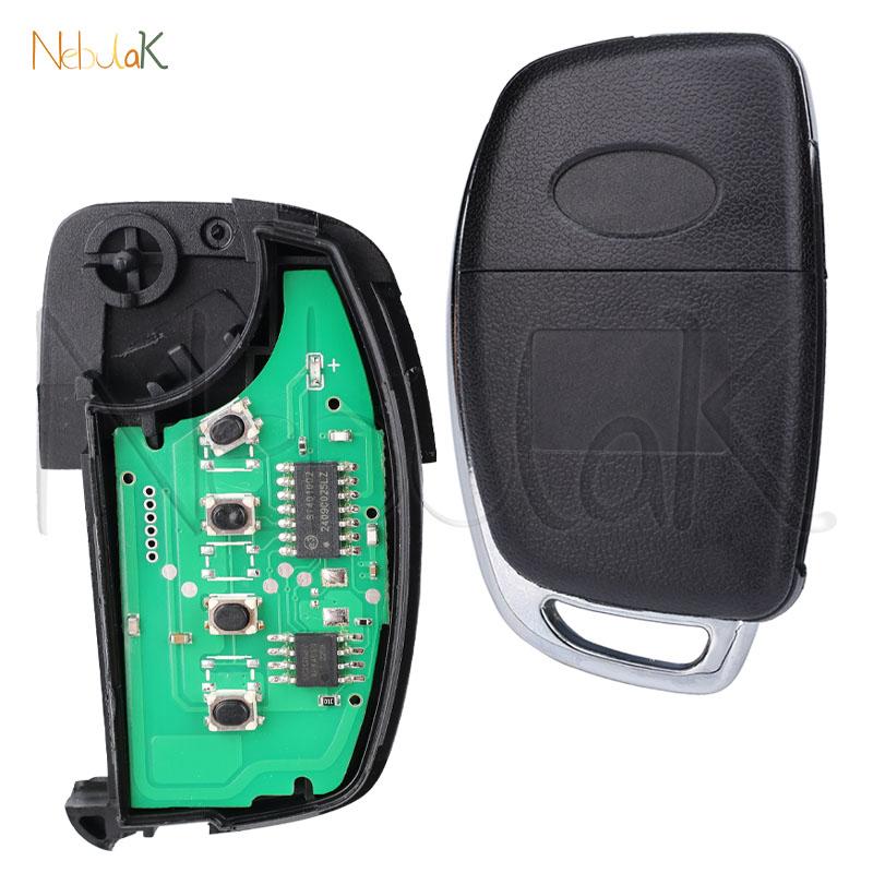 Flip Key Card RKE-4F22 fit Hyundai Tucson 2016 2017 2018 2019 2020 Remote Car Fob 433MHz 4D70 Chip 95430-D3100 Uncut TOY40 3 BTS