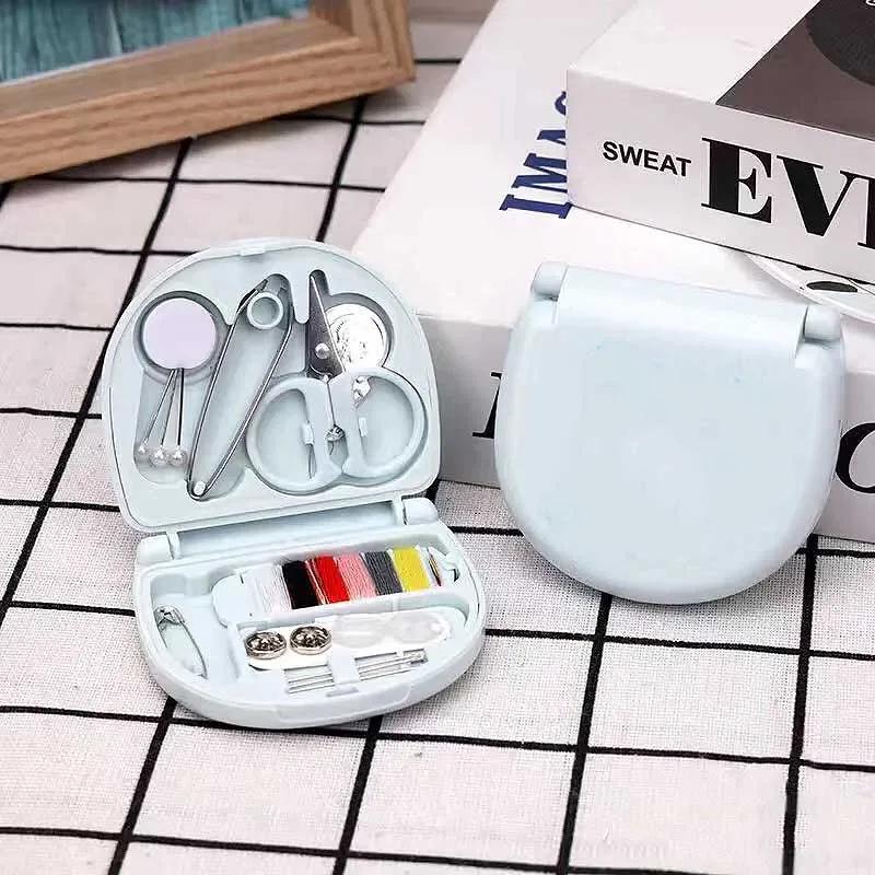 Sewing Kit with Case Portable Sewing Tool Travel Kit Emergency Repair Kit with Threads Scissors Sewing Needles