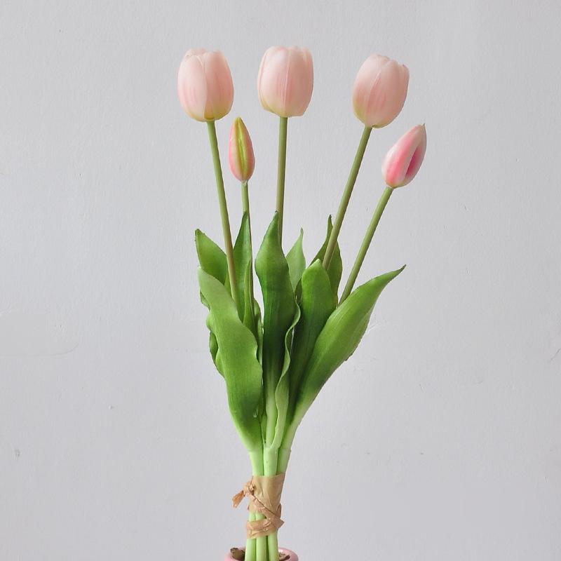 Artificial Flower Tulip High Quality Artificial Flowers Home Room Decor Wedding Mother Valentine Floral Ornaments Holding Flower