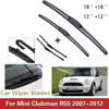 Auto Wiper Wiper Front & Rear Wiper Blades Set Kit Compatible with Mini Clubman R55 2007 2008 2009 2010 2011 2012 Windshield Windscreen Rear Window