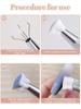 1/2 Set 1cm Mini Tofu Sponge For Nail Art Gradient & Blending, Grabber Brush Tools With Cheek Stamping Pad, Makeup Stamping Kit