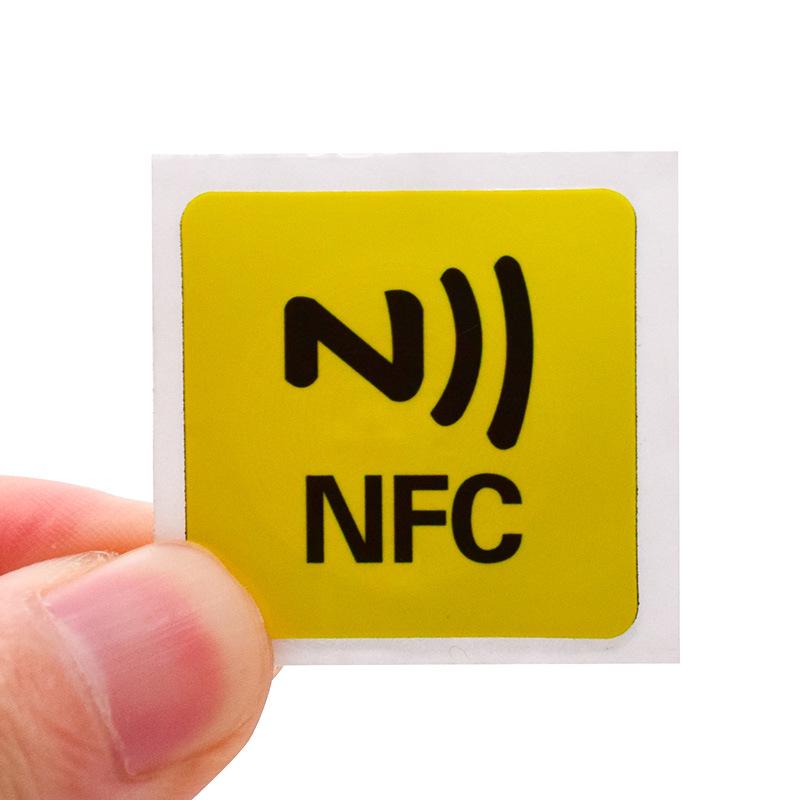 NFC Anti-metal RFID High-Frequency Tag 213 Chip Square Mobile Sticker for One-Touch Data Transfer