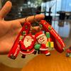 Creative Santa Claus Keychain Cartoon Couple Car Keychain School Bag Pendant Small Gift