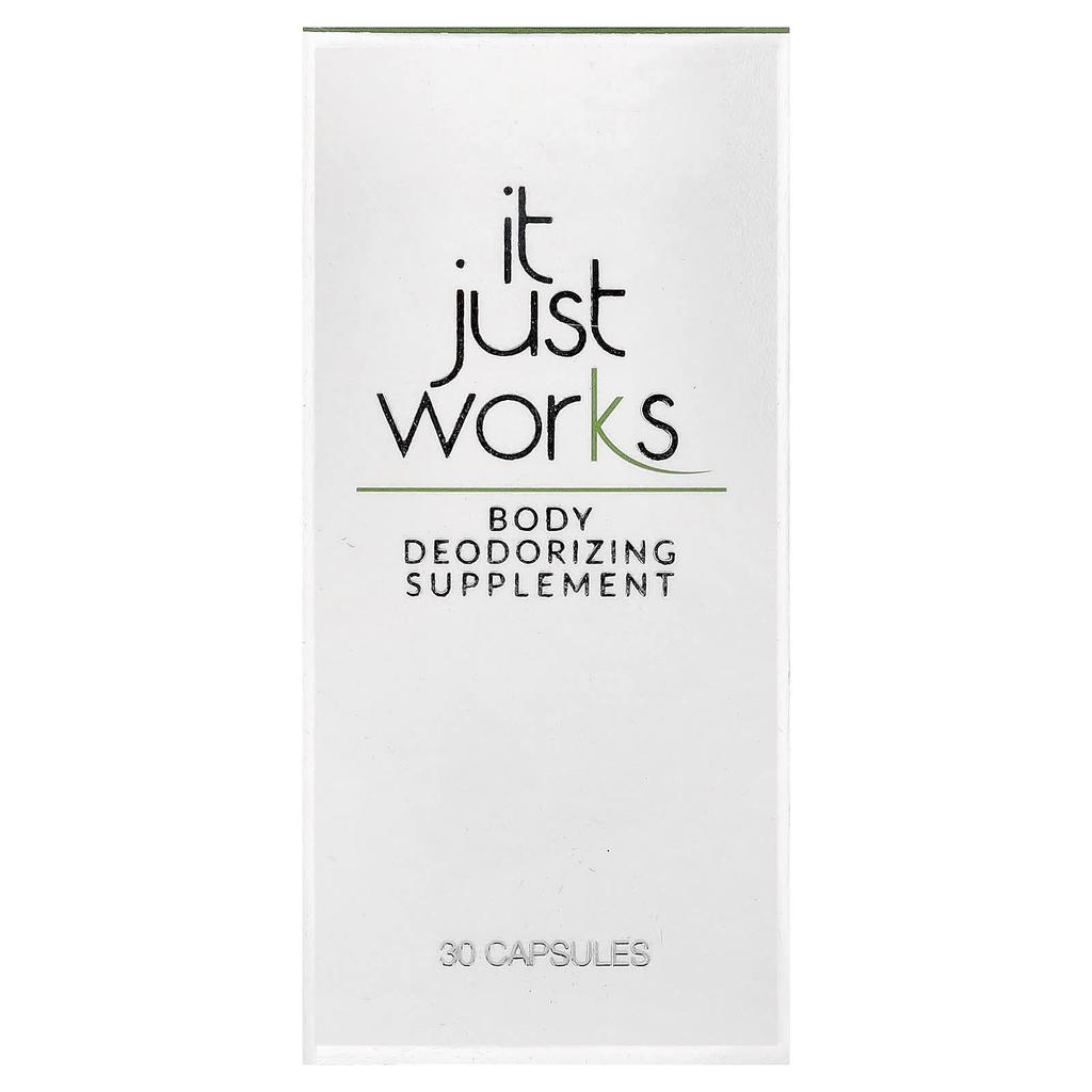 It Just Works, Body Deodorizing Supplement, 30 Capsules