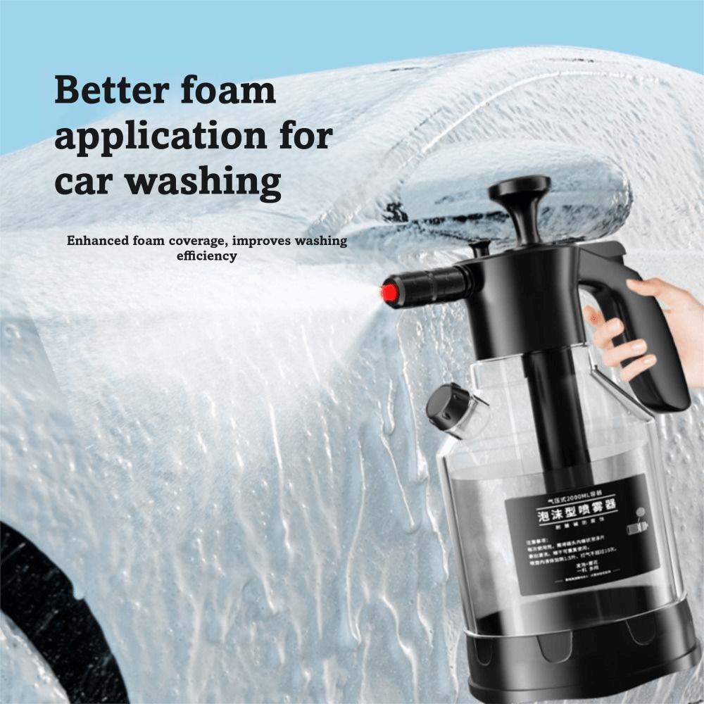 Side-Opening Lid Snow Foam 2L Capacity Pressure Spray Bottle Car Wash Sprayer  Floor Cleaning