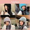 Knitted Wool Hat For Winter Women With Ear Warmer And Features