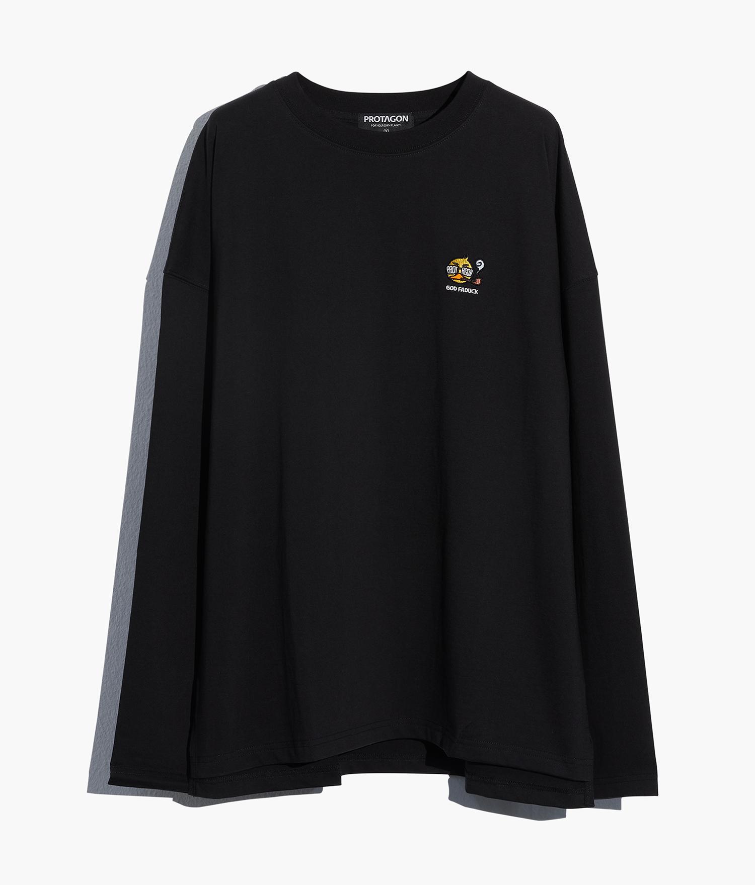 Protagon God Faduck Long-Sleeved Tee (Black) L