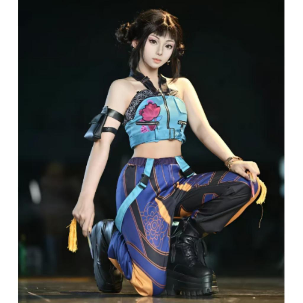 2025 Zoey Mira Rumi 3D Print Cosplay Costume Halloween Carnival K-Pop Hunters Girl Group Idol Role Play Dress Up Outfit