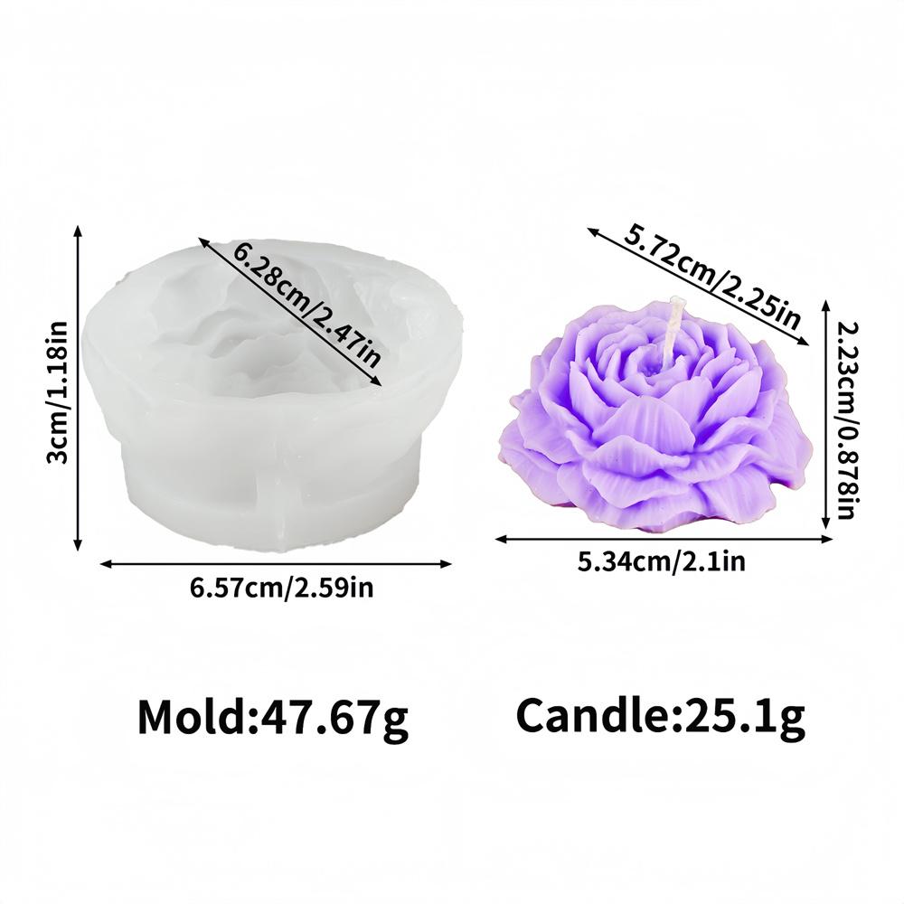 

Набор силиконовых форм для свечей «Пион» 3 размеров с инструментом для фитилей, для DIY, интимные ароматерапевтические свечи, романтические вечера, домашний декор, для подарка