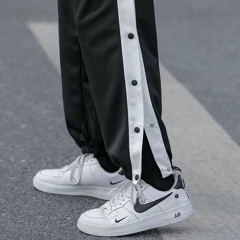 Herre Basketball Dobbelkneppet Knapp Sportsbukser, Vår/Sommer High Street Treningsbukser