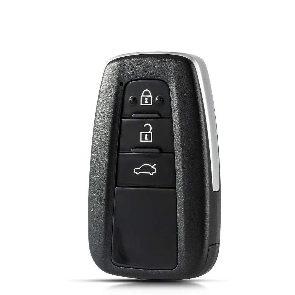 Voor Toyota Prius Camry Rav4 C-Hr Auto Afstandsbediening Sleutelhoes 2/3/4 Knoppen Case Cover Fob Inzet Sleutelblad