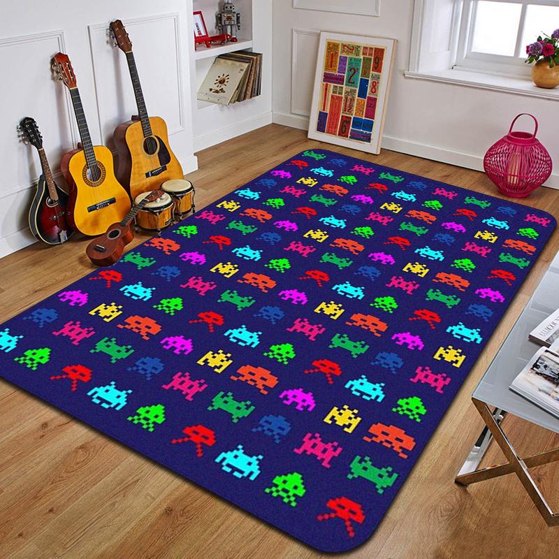 C-Creative Switch Game Carpet Fashion Yoga Mat Bedroom Decoration Carpet Living Room Bathroom Decoration Floor Mat Birthday Gift