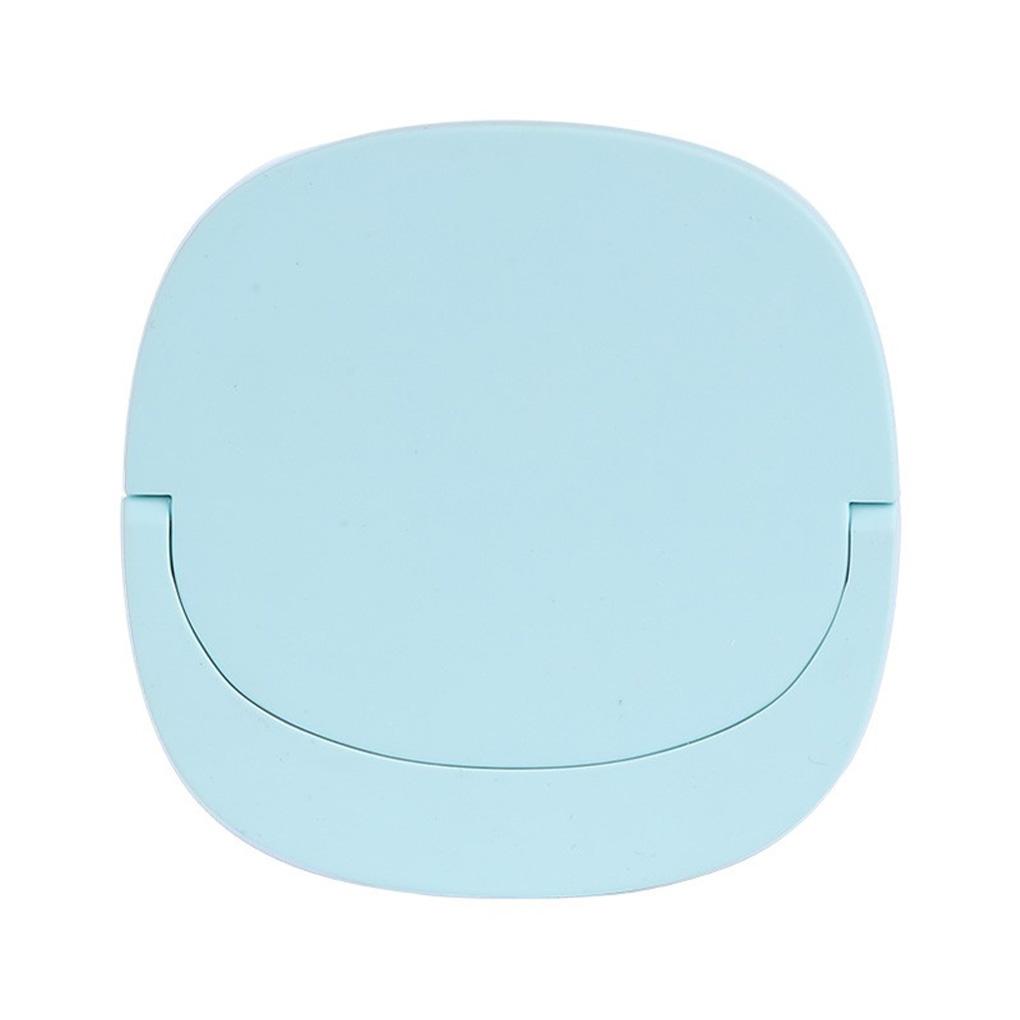 

Office Camping Mini LED Light up Makeup Mirror Dress Room Dimmable Tabletop High Brightness Cosmetic Mirrors with Stand синій