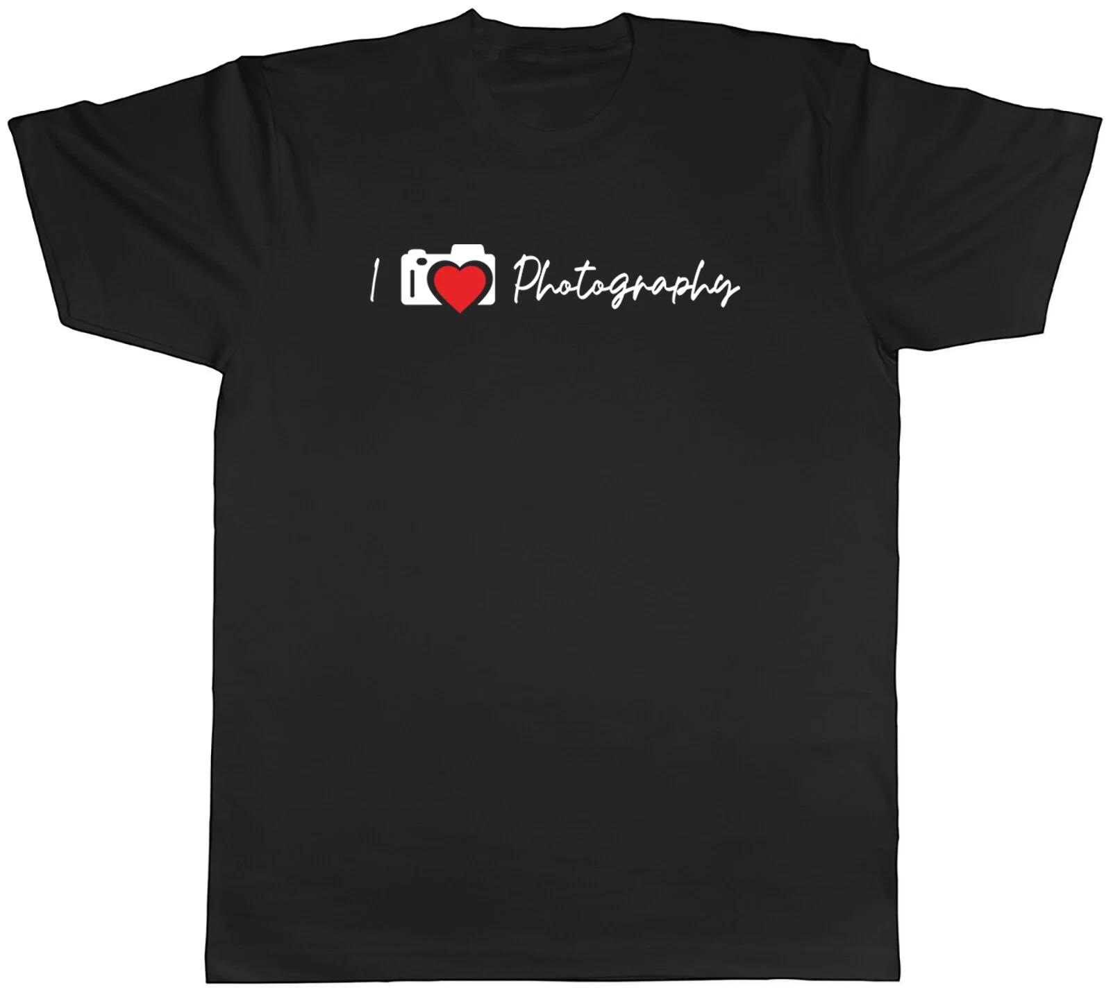 I Love Photography Mens T-Shirt Photo Photograph Lover Tee Gift L
