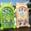 Pinball Game Classic Educational Toy Random Color Cute Animal Frog Shape Pinball Machine for Kids