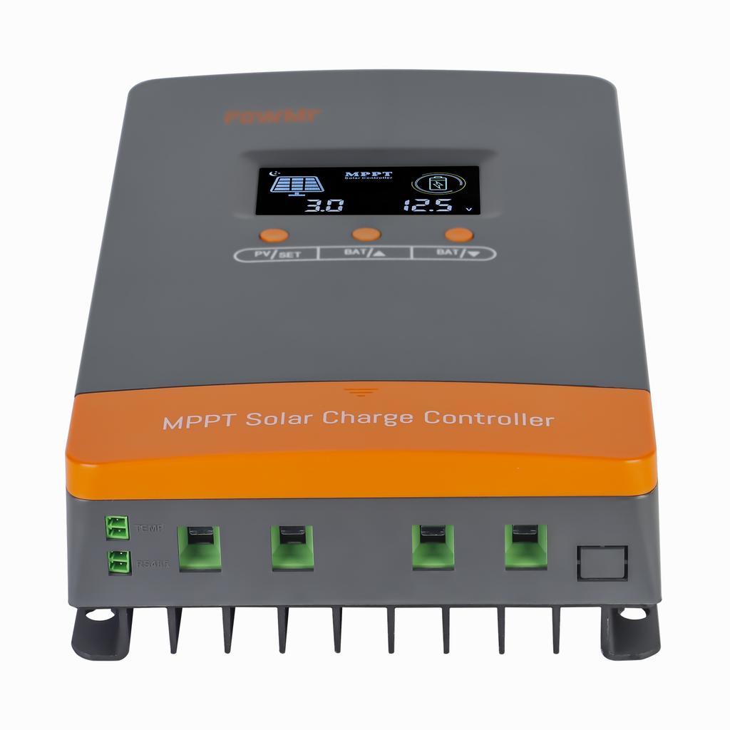 PowMr 80A 100A MPPT Solar Charge Controller 12V/24V/36V/48V Auto Max Solar PV 160V Regulator Supports Up to 12 Units in Parallel