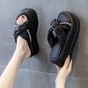 Premium thick-bottomed cool slippers 2025 summer wear new heightening fashion explosion Internet celebrity non-slip super fire slippers