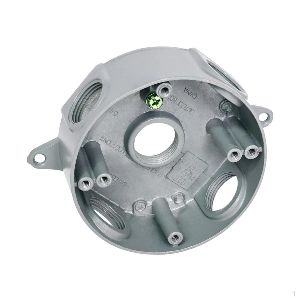 Round Weatherproof Box Electrical Project Case Dustproof US Standard No Cover Wire Junction for