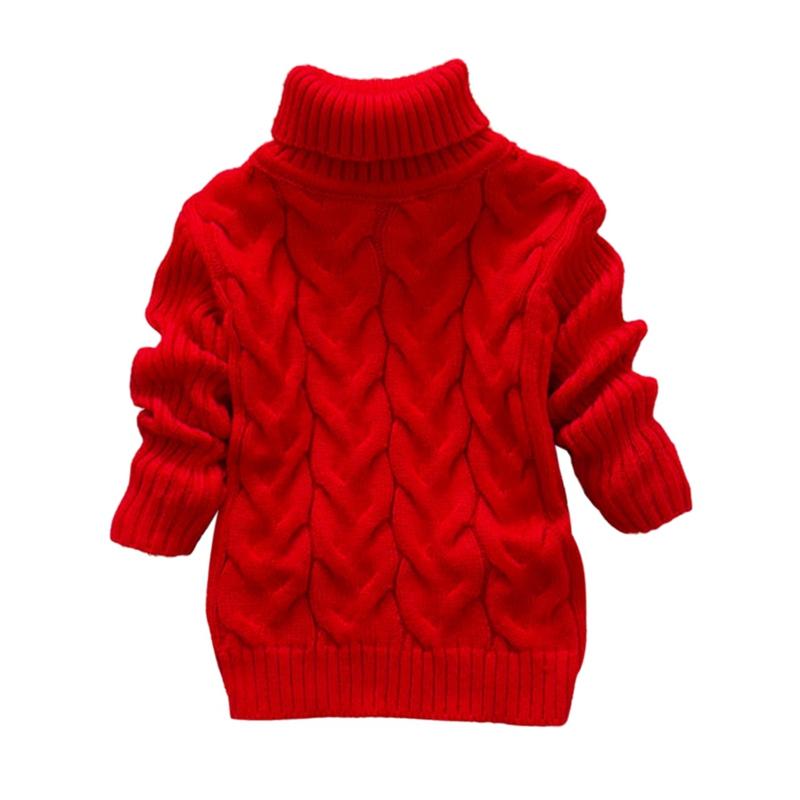 2-10 Years Turtleneck Sweater Knitted Pullover