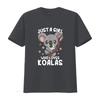 Koala Just a Girl Who Loves Koalas T Shirt vintage Washed streetwear Unisex graphic fashion Casual homme Breathable Comfortable