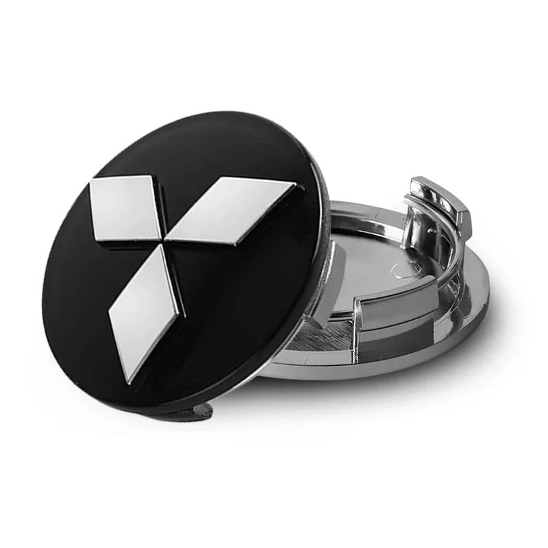 4x Car Wheel Center Cap Emblem Hub Covers Badge Auto Accessories For Mitsubishi ASX Lancer Pajero Outlander L200 Delica Eclipse LP7