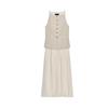 Summer New Product Women's Clothes Inner Elastic Waist Small Pleated Skirt Hem Midi Skirt Vest Dress 5029115