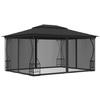 VidaXL Gazebo with Mosquito Net 300x400x265 Cm Anthracite