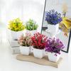 Vibrant Potted Faux Flowers 6 Artificial Plants for Stylish For Home Decor Lightweight with Charming Rustic Design