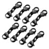 8 Pcs Double Lobster Clasp Double End Design Necklace Clasps and Closures Extender Double Opening Jewelry Clasps