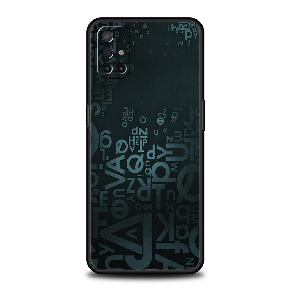 Phone Case For Oneplus 13R 13 12 10T 11 R10 Nord N100 N200 N10 9 9R CE 2 3 Z Pro Lite 5G Soft TPU Cover Number Pattern Funda Bag