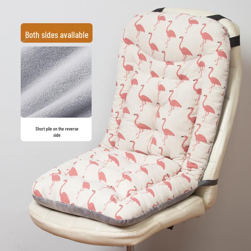 Winter Lounge Chair Cushion: Thick, Soft Seat & Backrest Support for Extended Sitting