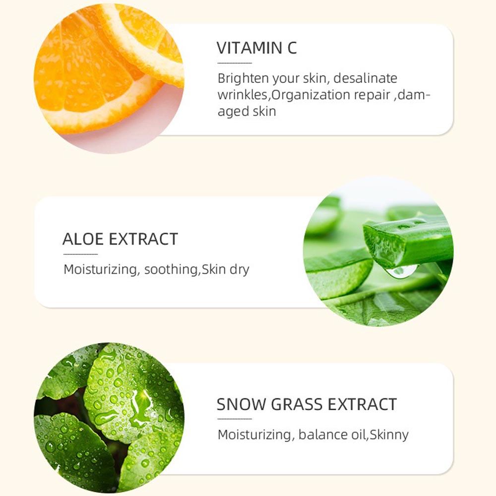 Vitamin C Facial Essence Contains Hyaluronic Acid Dark Spot Remover Moisturizing Repair Anti-aging Essence Facial Skin Care 50ml